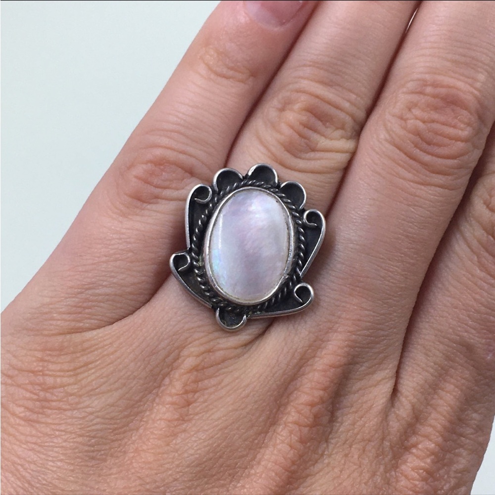 Sterling & MOP Ring